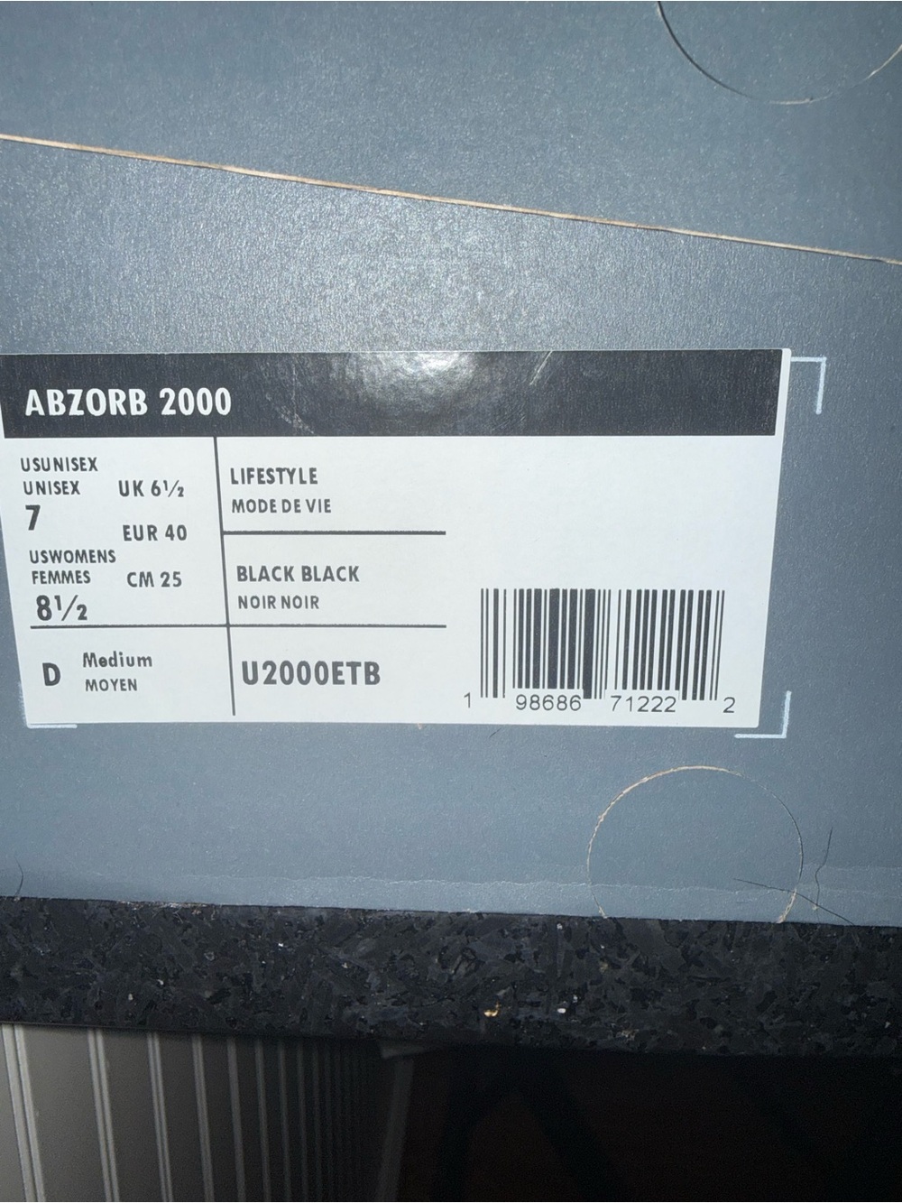 New Balance ABZORB 2000 Athletic Shoes Black